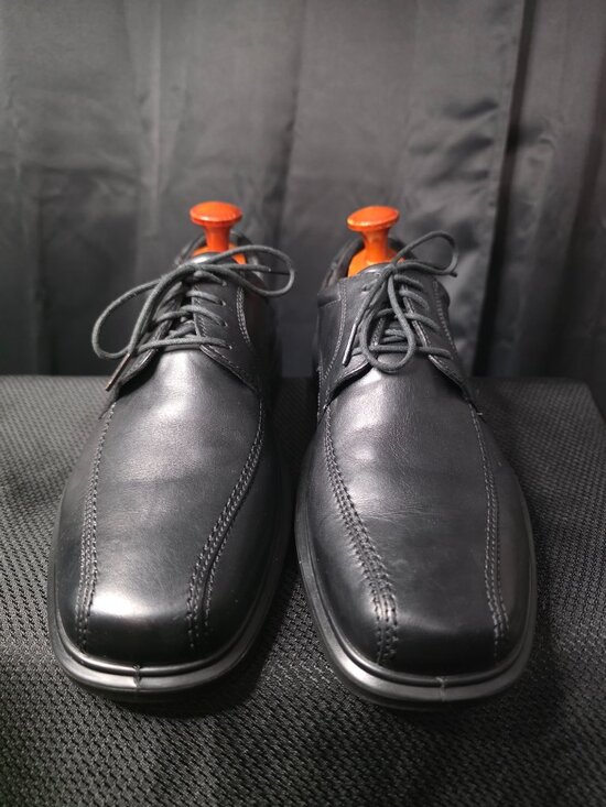 New SZ 9.5M Ecco Oxford Black Leather Oxford dress shoes main image 10